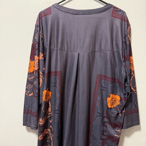 Reborn Top Women’s Plus Size 3XL Garden core Flowy Garden‎ Core Stretch Blouse - Picture 5 of 11